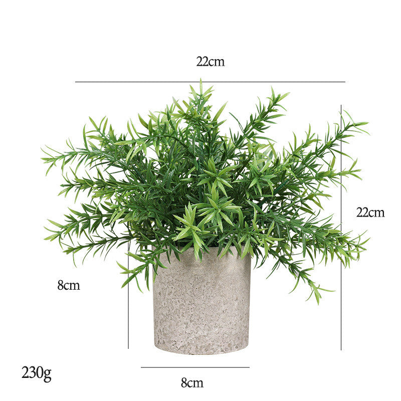 Eucalipto artificial con resistencia a los rayos UV de 7" para jardín, balcón y terraza - 2