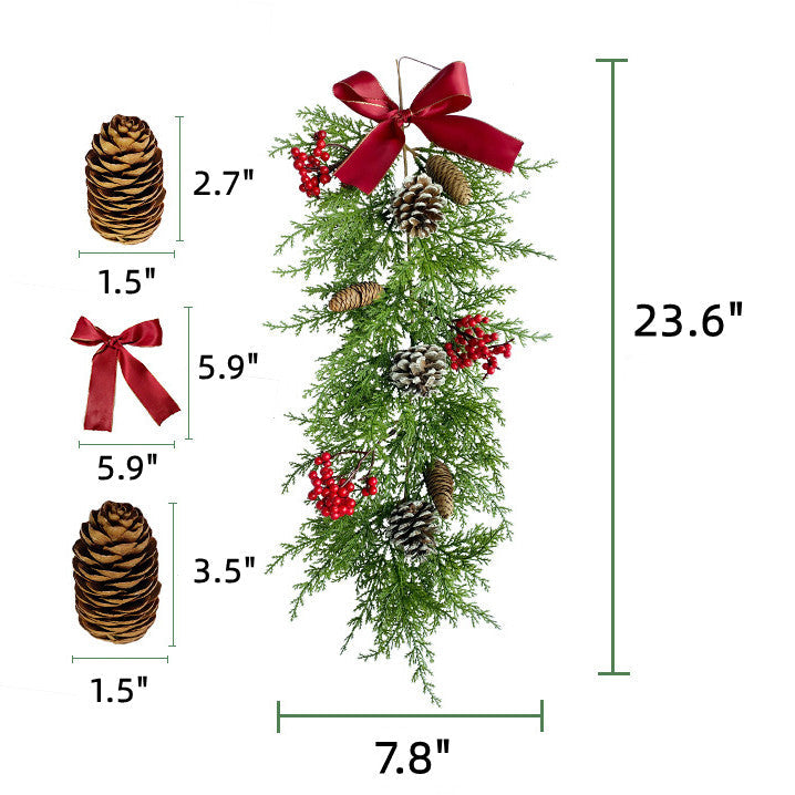 Corona o guirnalda artificial para decoración navideña - Garland