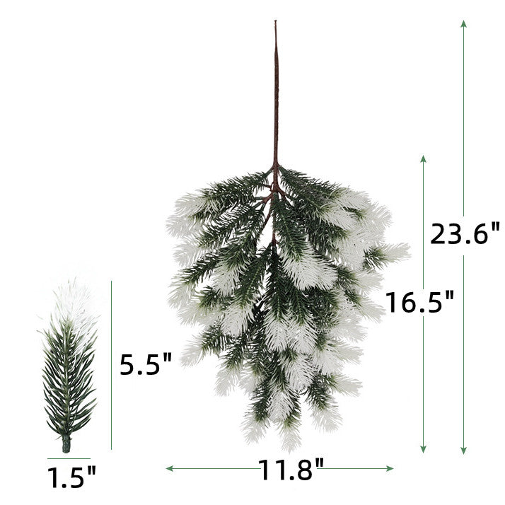 Ramas de pino artificiales para decoración navideña