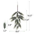 Ramas de pino artificiales para decoración navideña - 2
