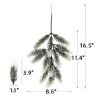 Ramas de pino artificiales para decoración navideña - 2