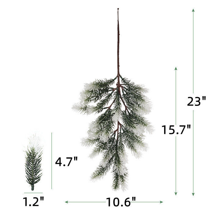 Ramas de pino artificiales para decoración navideña - 3