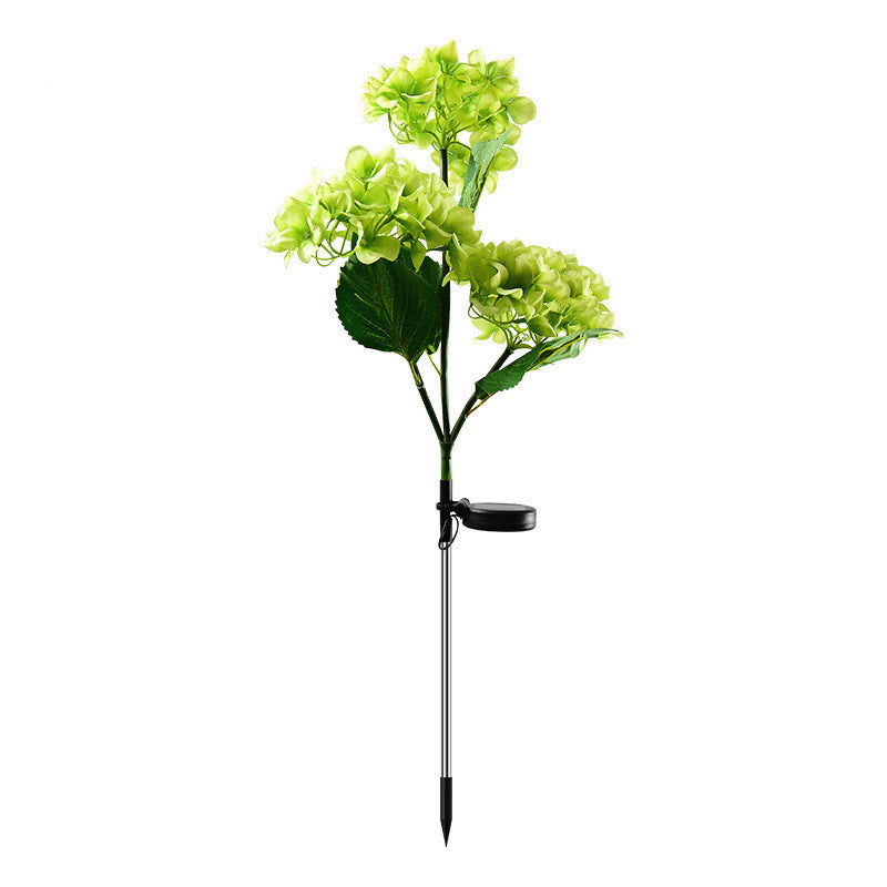 Hortensias artificiales con resistencia a los rayos UV de 29" para jardín, balcón y terraza - Azul