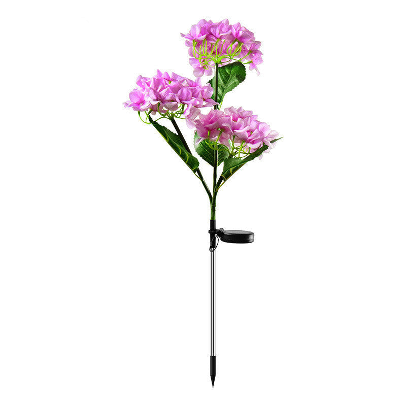 Hortensias artificiales con resistencia a los rayos UV de 29" para jardín, balcón y terraza - Blanco