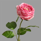 Rosas artificiales con tacto real de 17.7" para bodas y eventos - Dark rosa
