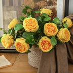 Rosas artificiales con tacto real de 17.7" para bodas y eventos