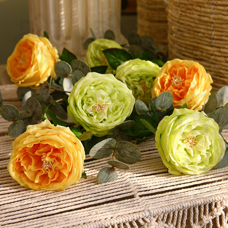 Rosas artificiales con tacto real de 17.7" para bodas y eventos