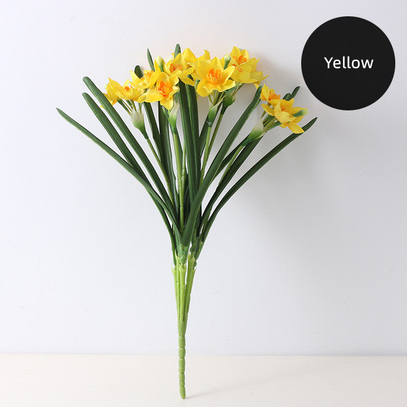 Narcisos artificiales de 23" para decoración del hogar, eventos y escaparates