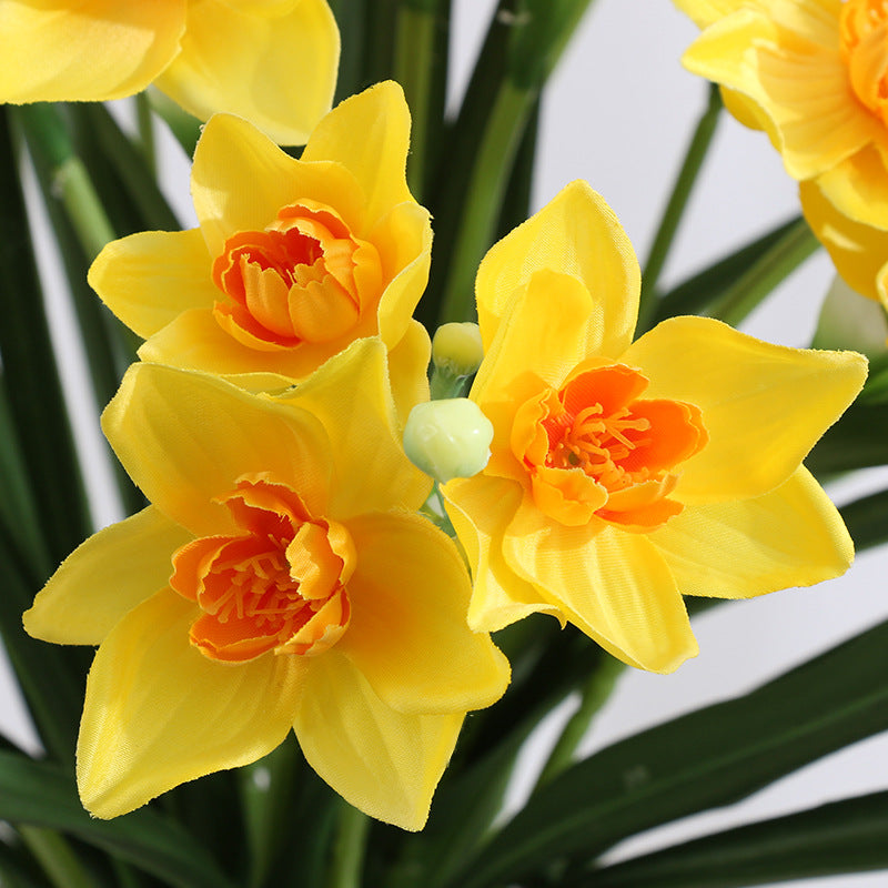 Narcisos artificiales de 23" para decoración del hogar, eventos y escaparates