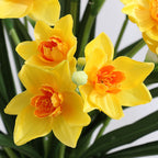 Narcisos artificiales de 23" para decoración del hogar, eventos y escaparates