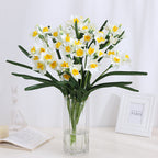 Narcisos artificiales de 23" para decoración del hogar, eventos y escaparates - Amarillo
