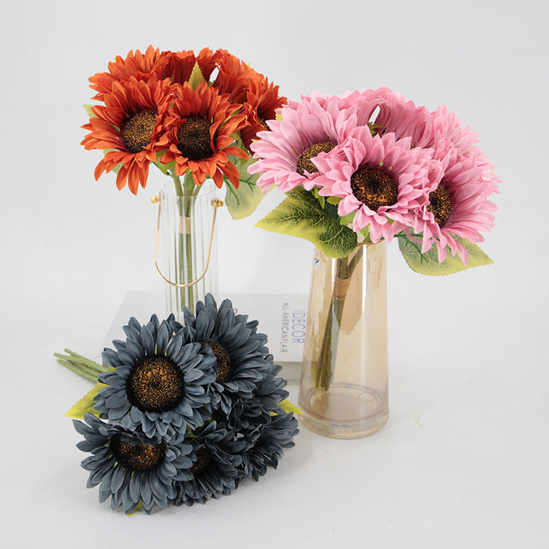 Girasoles artificiales de 12" para bodas y eventos - Amarillo