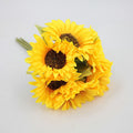 Girasoles artificiales de 12" para bodas y eventos - Azul