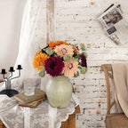 Girasoles artificiales de 17" para bodas y eventos - Plum