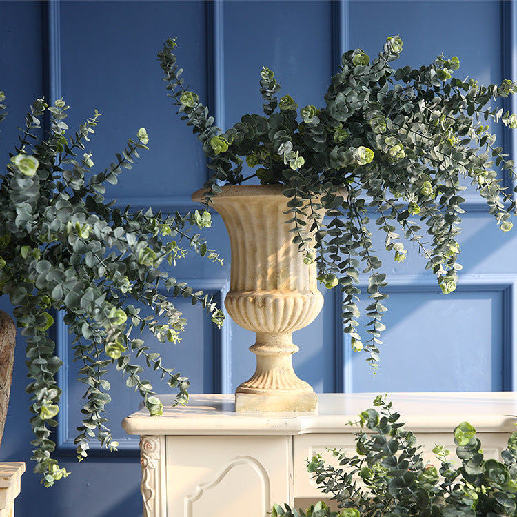 Eucalipto artificial de 30" x 15" para bodas y eventos - Single stem