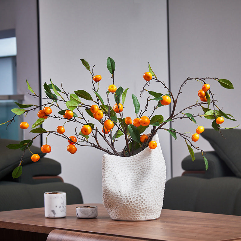 Tallos artificiales de 33" para bodas y eventos - Naranja 1 pieza