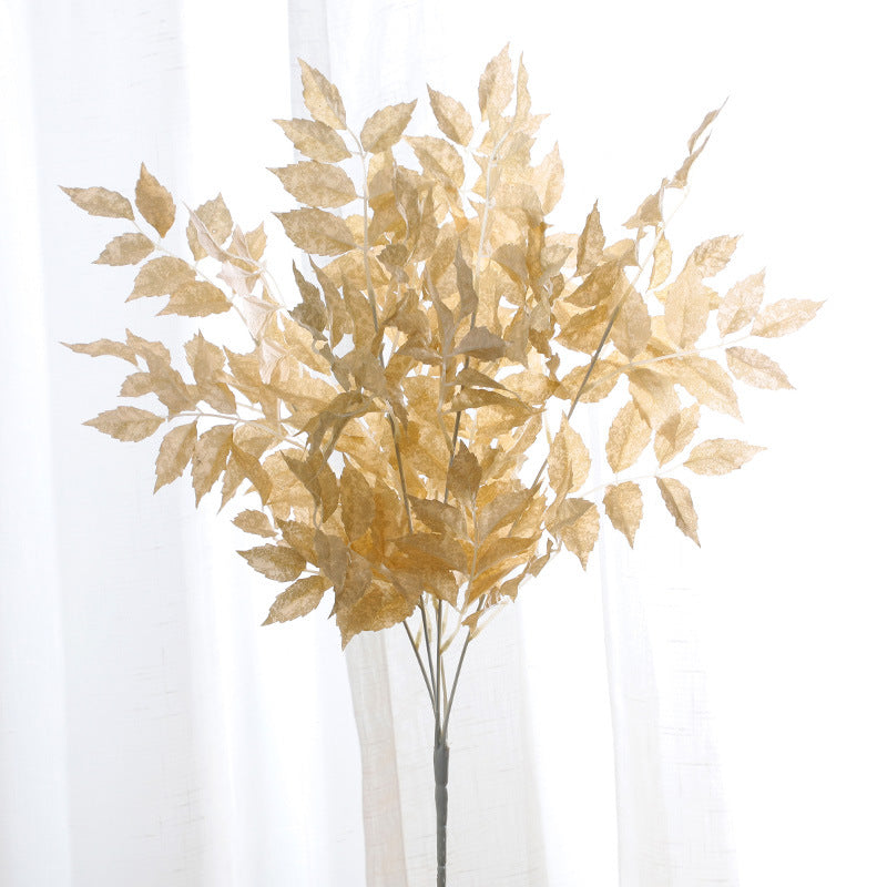 Arbusto artificial de 23" para decoración de interiores - Amarillo