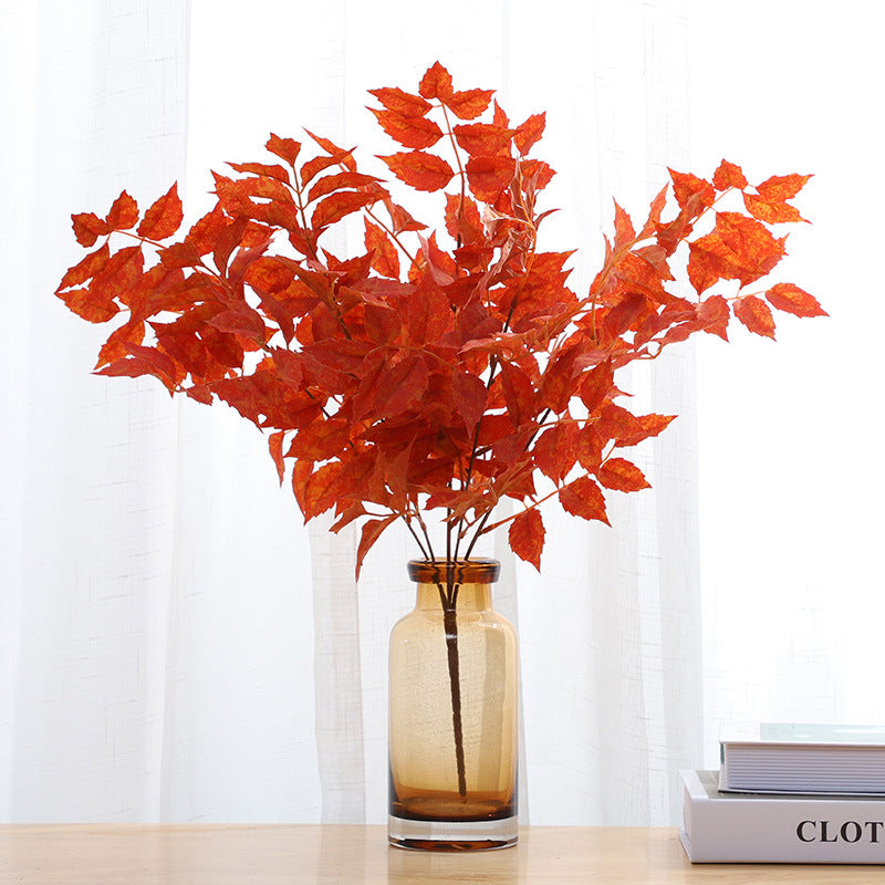 Arbusto artificial de 23" para decoración de interiores - Naranja
