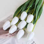 Tulipanes artificiales con tacto real de 18.8" para bodas y eventos