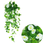 Campanillas artificiales con resistencia a los rayos UV de 39" para jardín, balcón y terraza - Amarillo