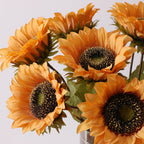 Girasoles artificiales de 17" para bodas y eventos - Amarillo