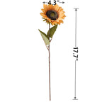 Girasoles artificiales de 17" para bodas y eventos