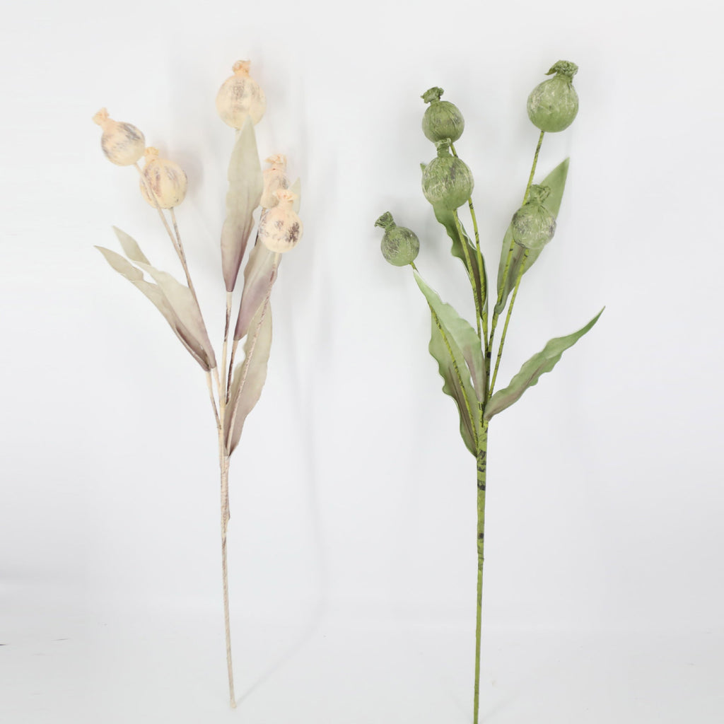 Tallos artificiales de 39" para decoración del hogar, eventos y escaparates - Khaki