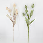 Tallos artificiales de 39" para decoración del hogar, eventos y escaparates - Khaki