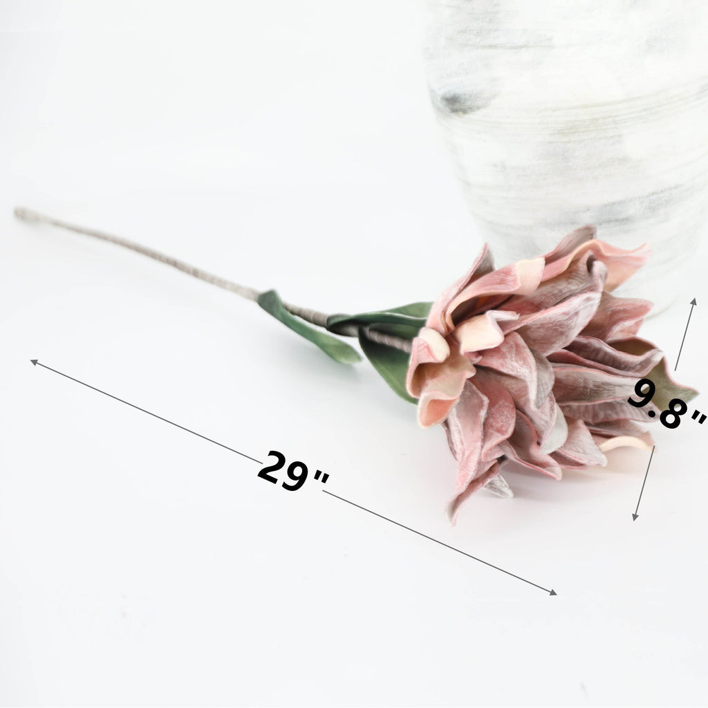 Magnolias artificiales con tacto real de 29" para decoración del hogar, eventos y escaparates