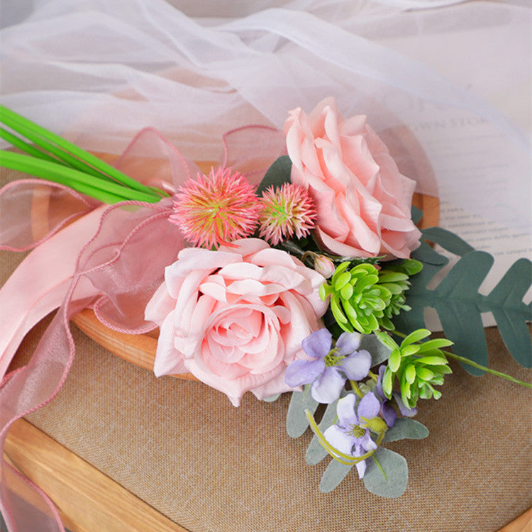Rosas artificiales para bodas y eventos - Champán