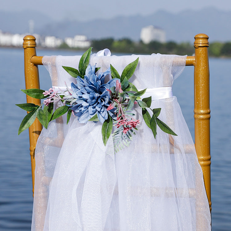 Dalias artificiales para bodas y eventos - Rosa