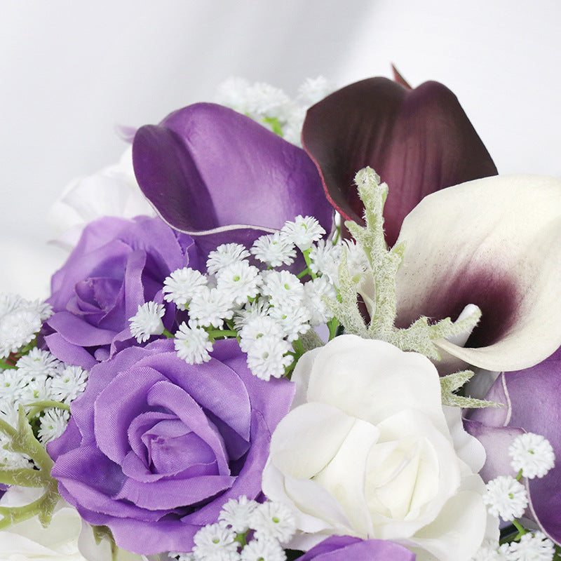 Calas artificiales con resistencia a los rayos UV de 9" para jardín, balcón y terraza