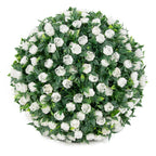 Flores artificiales con resistencia a los rayos UV para jardín, balcón y terraza - Rojo 12.9"