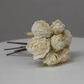 Rosas artificiales de 10" x 6" para bodas y eventos - Burnt light morado