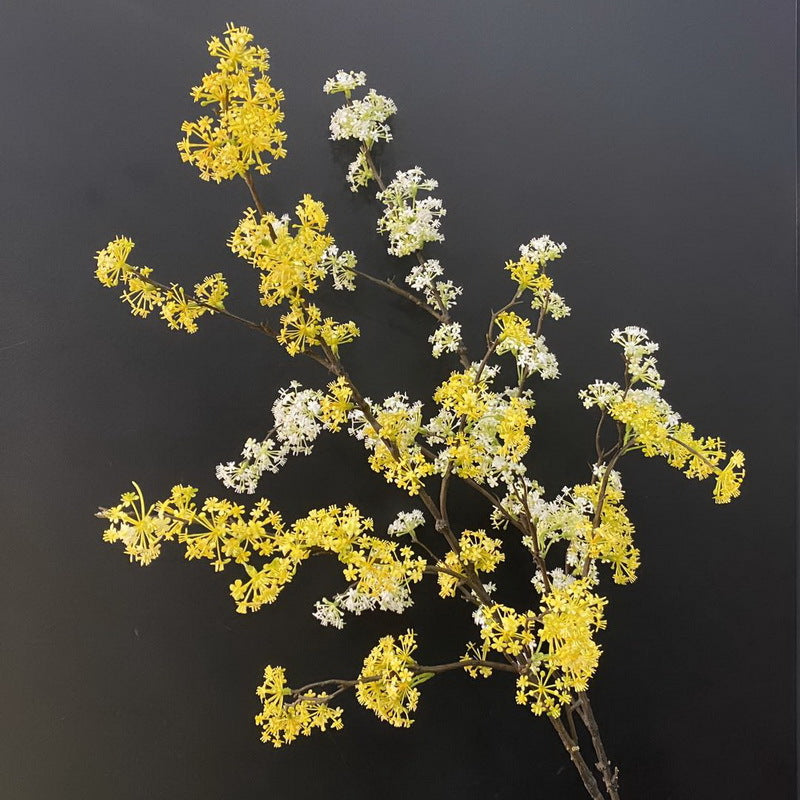Olivo artificiales de 45" para jardín, balcón y terraza - Amarillo