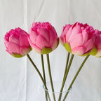 Lotos artificiales de 28" para decoración del hogar, eventos y escaparates - Rosa