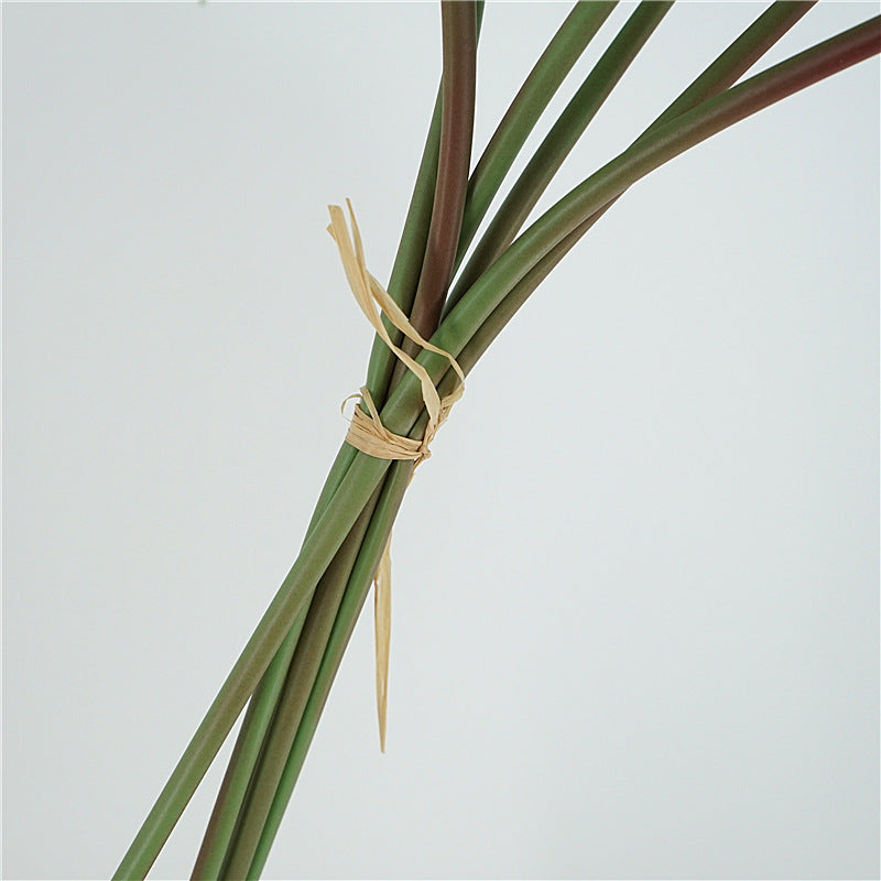 Hojas de monstera artificiales con resistencia a los rayos UV de 22" x 5" 6 piezas para jardín, balcón y terraza