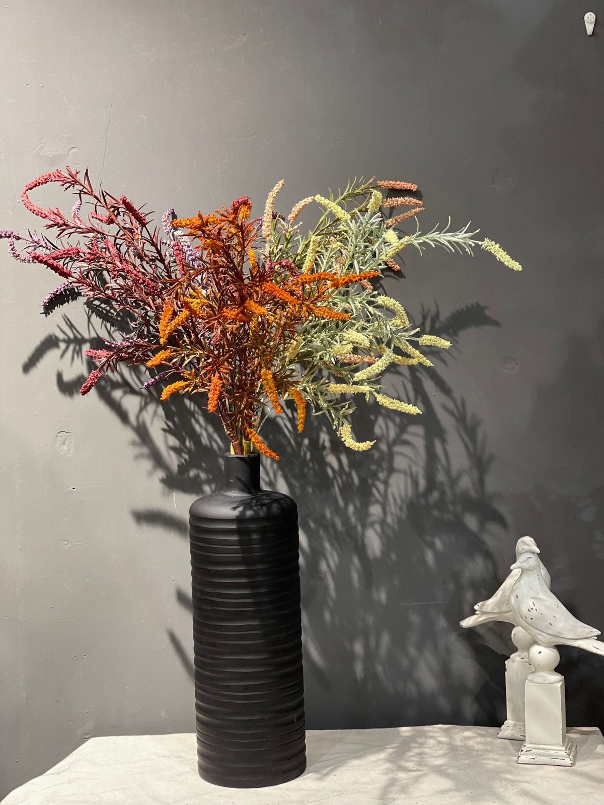 Rosas artificiales de 35" para jardín, balcón y terraza