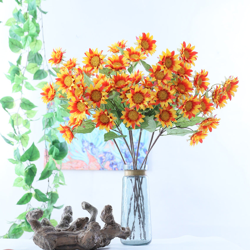 Girasoles artificiales de 29" para bodas y eventos - Blanco