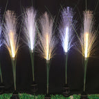 Hierba de la pampa artificial con resistencia a los rayos UV de 36" para jardín, balcón y terraza - Blanco light