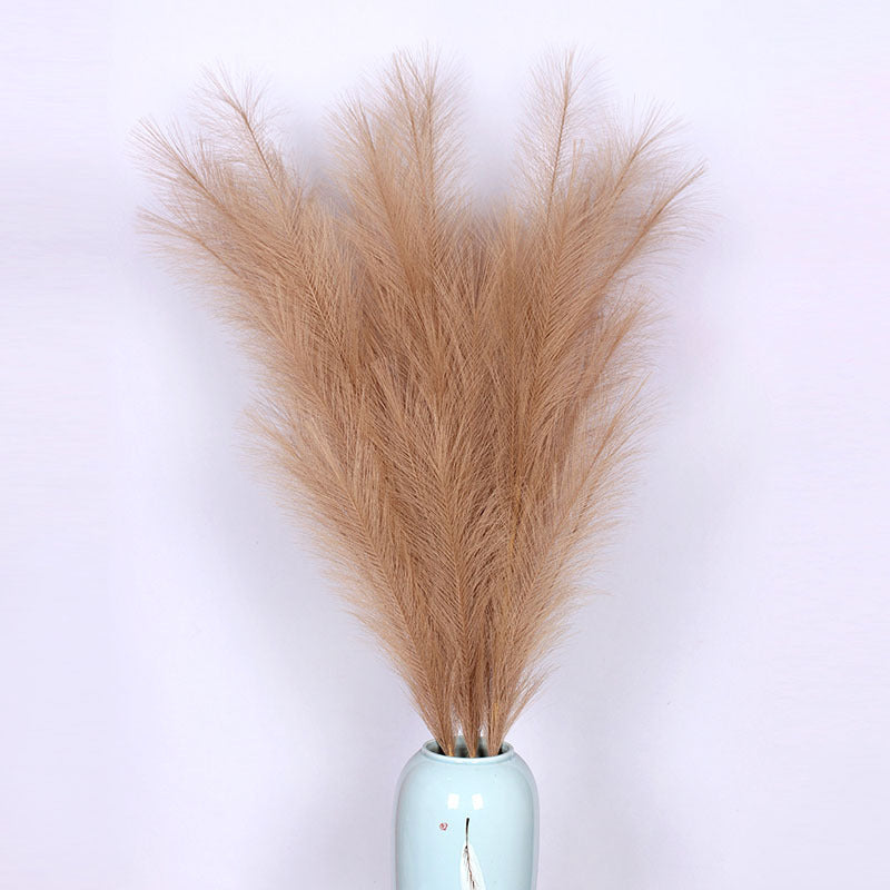 Pampas artificiales de 43" 3 piezas para bodas y eventos - Marrón