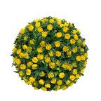 Flores artificiales con resistencia a los rayos UV para jardín, balcón y terraza - Fucsia 7.8"
