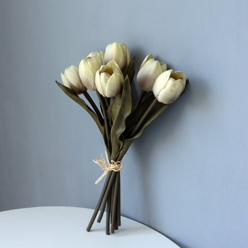 Tulipanes artificiales con tacto real de 14" x 15" para bodas y eventos