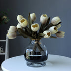 Tulipanes artificiales con tacto real de 14" x 15" para bodas y eventos