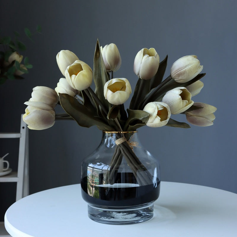 Tulipanes artificiales con tacto real de 14" x 15" para bodas y eventos