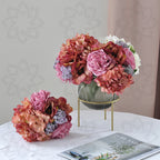 Hortensias artificiales de 11" para bodas y eventos - Blanco