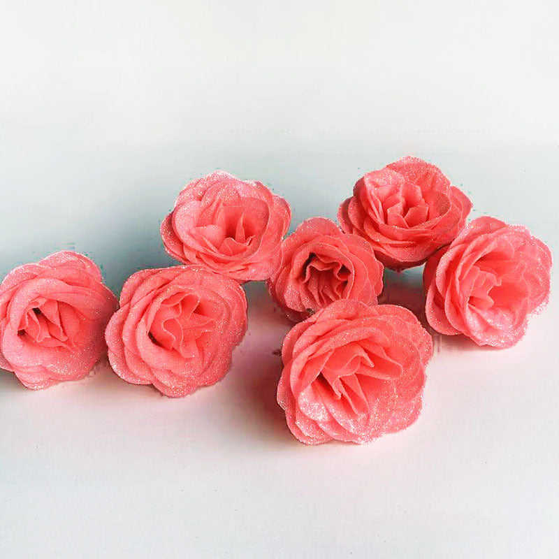 Rosas artificiales de 2" x 2" 30 piezas para bodas y eventos