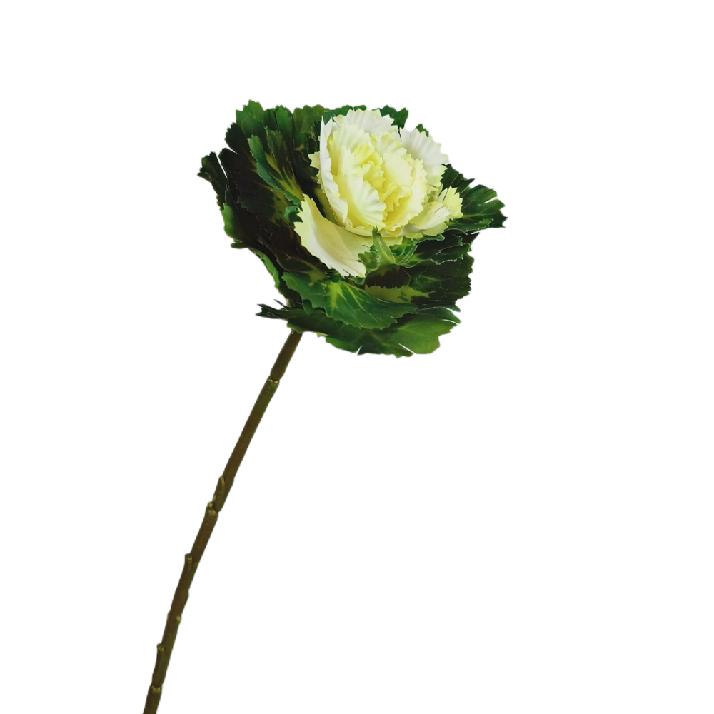 Rosas artificiales de 16" x 6" para bodas y eventos - Rosa-verde
