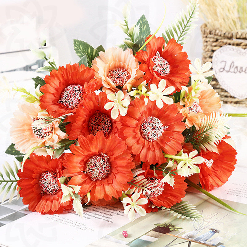 Margaritas artificiales de 11.8" para arreglos florales y proyectos DIY - Violeta