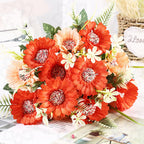 Margaritas artificiales de 11.8" para arreglos florales y proyectos DIY - Violeta